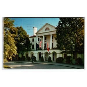 Williamsburg Inn Virginia 1957 Mirro-Krome Postcard Colonial VA Hotel